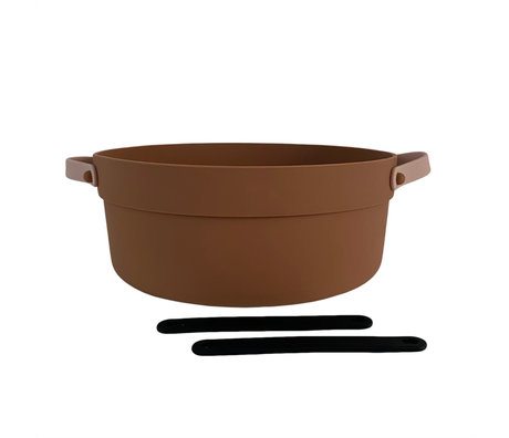 OYOY Spüle Mio Brown Silikon Ø30x12,5cm