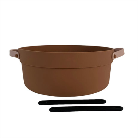 OYOY Mio Brown silicone sink Ø30x12.5cm