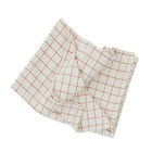 OYOY Tablecloth grid white red cotton 260x140cm