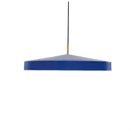 OYOY Lampada a sospensione Hatto Large Blu Metallo Verniciato a Polvere Ø65x19cm