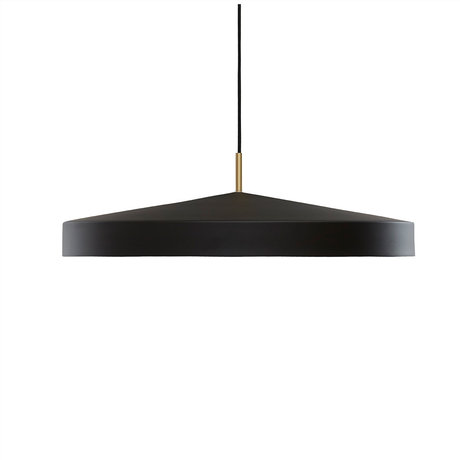 OYOY Suspension lamp Hatto Large Black Powder Coated Metal Ø65x19cm