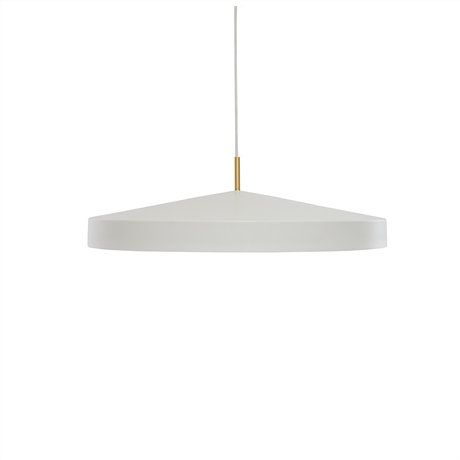 OYOY Hanglamp Hatto Large Wit Gepoedercoat Metaal Ø65x19cm