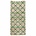 Housedoctor Tapis Géométrie vert vert noir beige toile 90x200cm