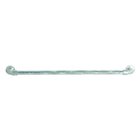 Housedoctor Wall Rack Pipe silver metal 90x8cm