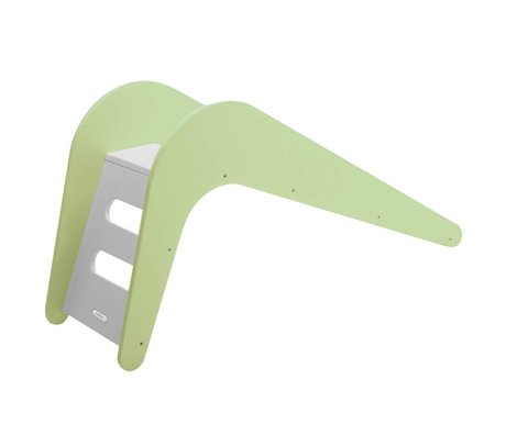 Gufo verde scivolo per bambini in legno 145x43x68cm