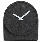 LEFF amsterdam Felt clock Two gray with white hands 19,5x8x21cm
