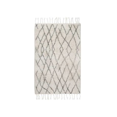 HK-living Medium checkered carpet mat 60x90cm