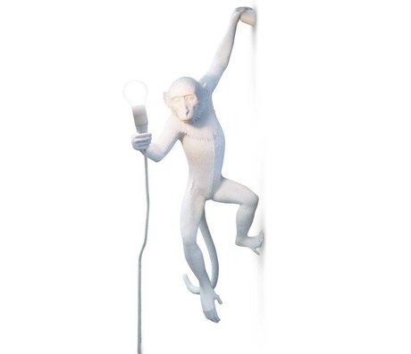 Seletti Wall lamp MONKEY lamp hanging Lampresin white 37x20,5xh76,5cm