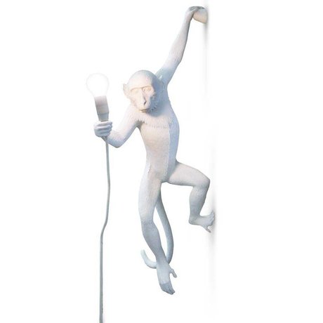 Seletti Wall lamp MONKEY lamp hanging Lampresin white 37x20,5xh76,5cm