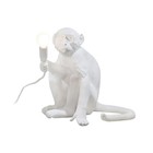 Seletti Table lamp MONKEY lamp sitting Lampresin white 34x30xh32cm