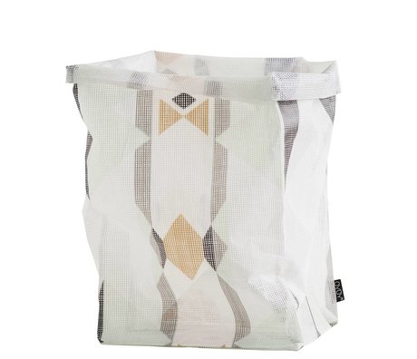 OYOY Ausbewahrungskorb 'mumbo jumbo taske' flerfarvede polyester 30x30x54cm