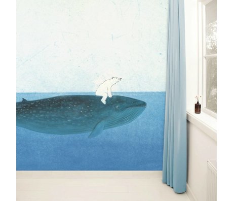 Kek Amsterdam Wallpaper Riding the Whale Multi-colored paper fleece 389,6x280cm