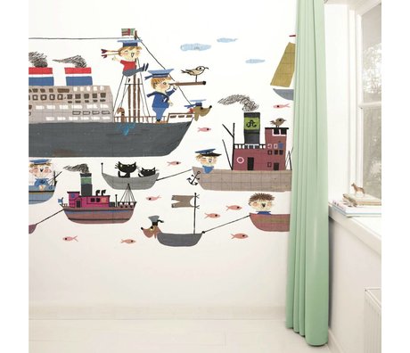 Kek Amsterdam Fond d'écran Holland America Line papier multicolore polaire 389,6x280cm