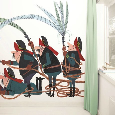 Kek Amsterdam Wallpaper Fire Brigade Multi Paperliners 389,6x280cm