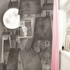 Kek Amsterdam Tapete Moonlight grau schwarz weiß Papiervlies 194,8x280cm