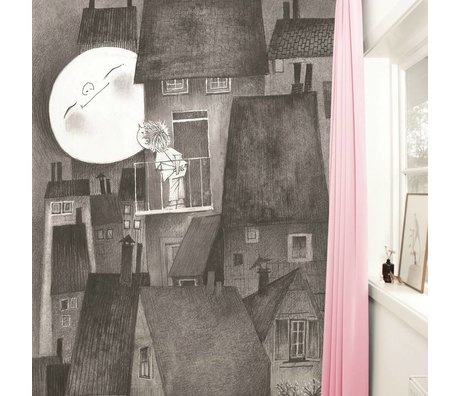 Kek Amsterdam Fondo de pantalla Moonlight gris negro Paperliners 194,8x280cm