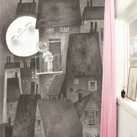 Kek Amsterdam Fondo de pantalla Moonlight gris negro Paperliners 194,8x280cm