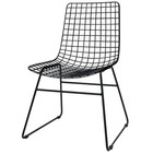 HK-living Dining chair Dining Wire black metal 47x54x86cm