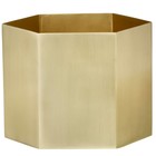 Ferm Living Pot Hexagon laiton doré Ø18x16cm- extralarge