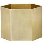 Ferm Living Topf Hexagon Messing Gold Ø18x16cm- extra large