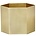 Ferm Living Pot Hexagon Brass Gold Ø18x16cm- extralarge