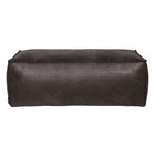 BePureHome Pouf Rodeo schwarz Leder 120x60x43cm