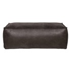 BePureHome Puf Rodeo 120x60x43cm de cuero negro