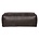 BePureHome Pouf Rodeo 120x60x43cm en cuir noir