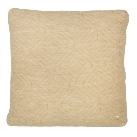 Ferm Living Oreillers matelassé camel 45x45cm