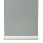Ferm Living Fond d'écran Lignes de 10x0,53m gris