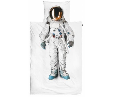 Snurk L'astronaute de draps en coton blanc, 140x220cm