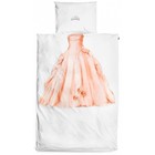Snurk Prinsesse sengetøj, hvid / pink, 140x220cm