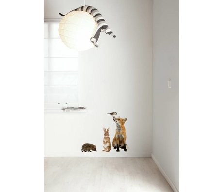 Kek Amsterdam Wall Decal Forest Friends conjunto 3, multicolor