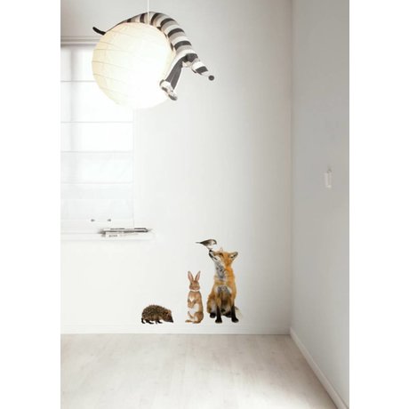 Kek Amsterdam Wall Decal Forest Friends conjunto 3, multicolor