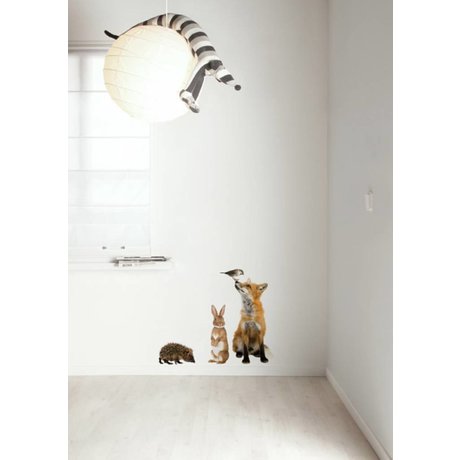 Kek Amsterdam Wall Decal Forest Friends conjunto 3, multicolor