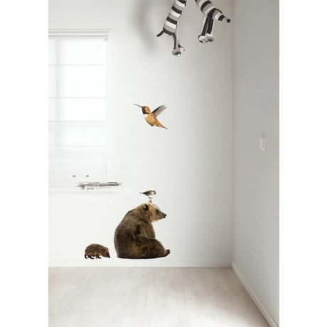 Kek Amsterdam Wall Decal Forest Friends Set 5, multicolor