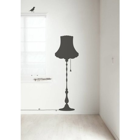 Kek Amsterdam Vægoverføringsbillede Vintage Møbler Lampe, mørkegrå, 50x155cm