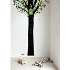 Kek Amsterdam Tableau feuille d'arbre, noir / vert, 185x260cm