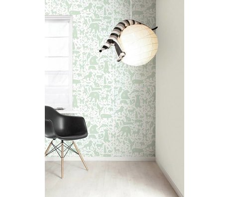 Kek Amsterdam Alfabeto de los animales fondos de escritorio, verde / blanco, 8.3 MX47, 5cm, 4m ²