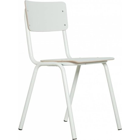 Zuiver Sedia torna a scuola, bianco, 43x38x83