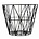 Ferm Living Basket lavet af jern, sort, 3 størrelser: 40x35cm, 50x40cm, 60x45cm