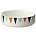 Ferm Living Porcelæn skål, hvid / farverige Ø13cmx4cm