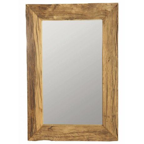 Housedoctor Mirror frame with recycled wood, brown, 60x90 cm