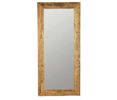 Housedoctor Mirror lavet af genbrugstræ, brun, 95x210cm