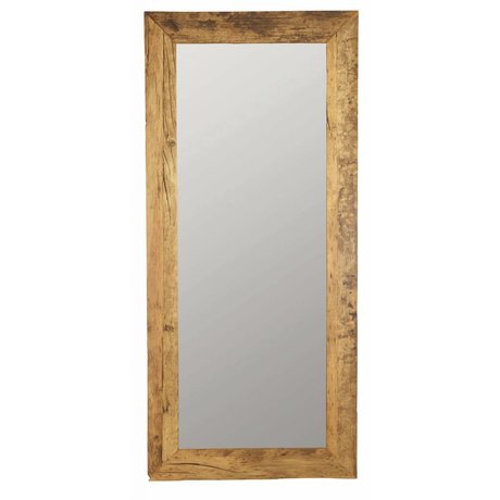 Housedoctor Mirror lavet af genbrugstræ, brun, 95x210cm