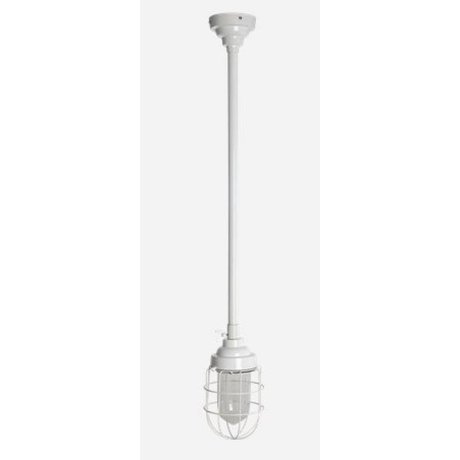 Housedoctor Tige de lampe à suspension en métal, blanc, 175cm