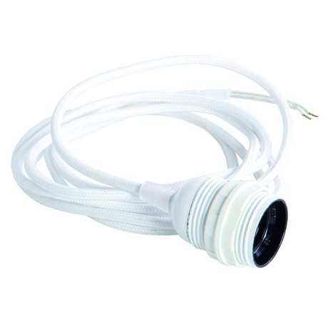 Housedoctor Electric cable with E27, white, 300cm