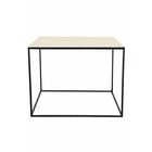 Housedoctor Coffee table made of metal, black / copper, 60x60x45cm