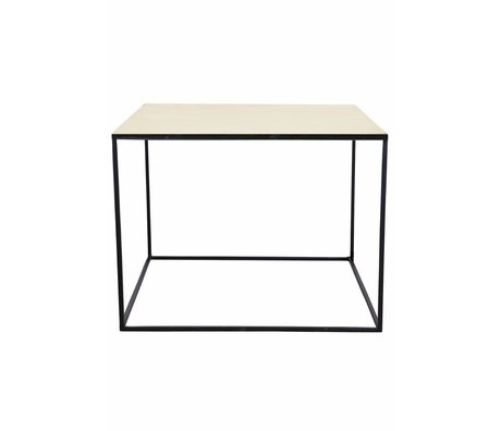 Housedoctor Couchtisch aus Metall, schwarz/kupfer, 60x60x45cm