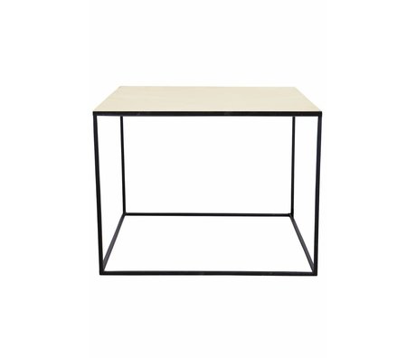 Housedoctor Tavolino in metallo, nero / rame, 60x60x45cm